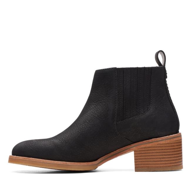 Botines Clarks Cologne Top Mujer Negros | CLK017JVI