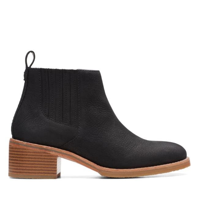 Botines Clarks Cologne Top Mujer Negros | CLK017JVI