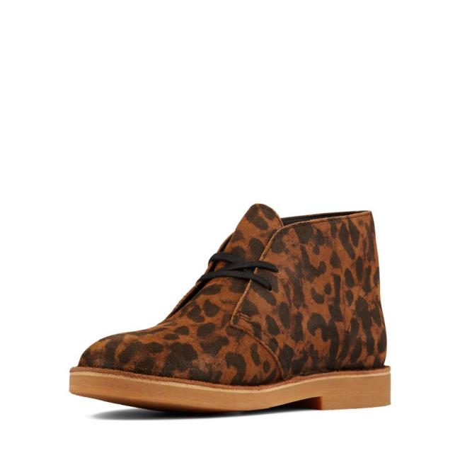 Botines Clarks Desert Boot 2 Mujer Leopardo | CLK045FGJ