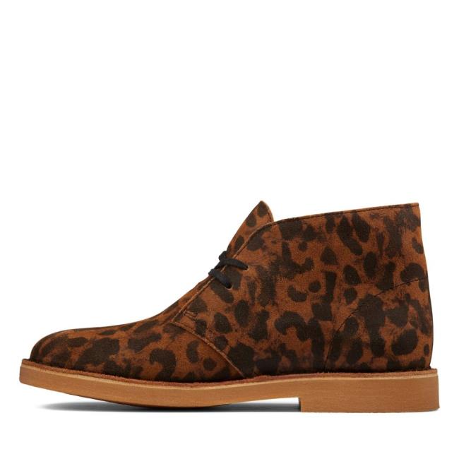 Botines Clarks Desert Boot 2 Mujer Leopardo | CLK045FGJ