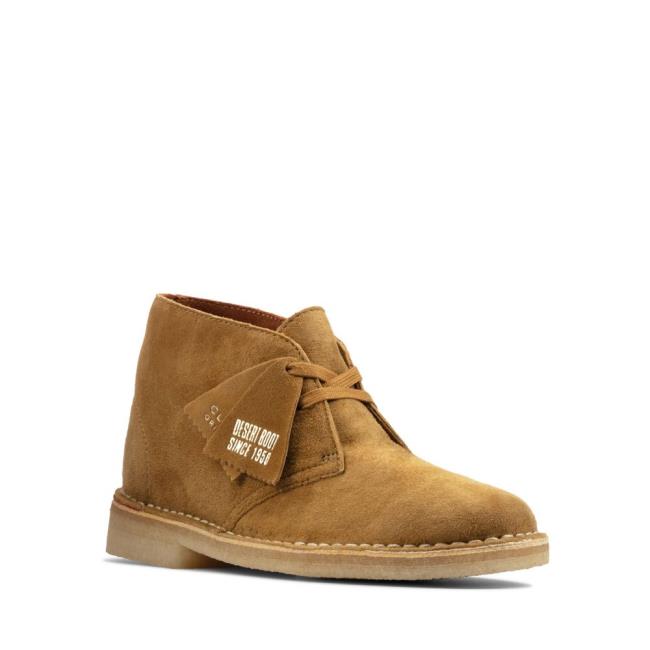 Botines Clarks Desert Boot Mujer Marrom | CLK687RGN