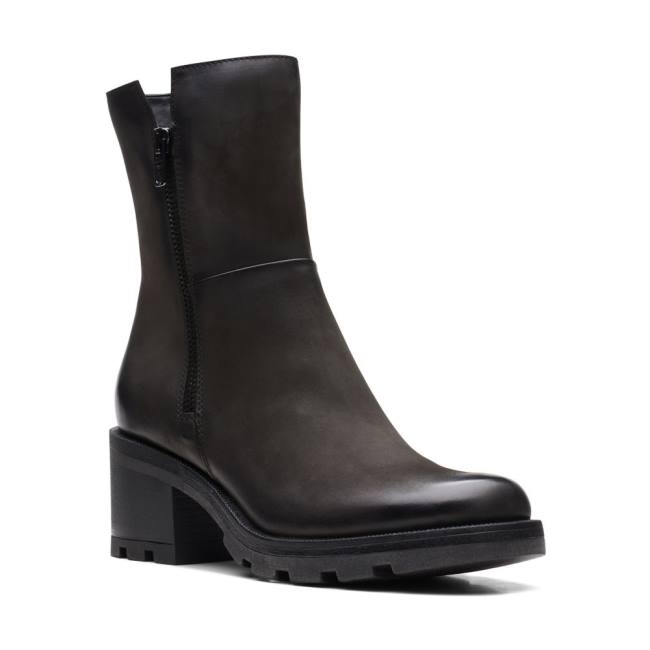 Botines Clarks Odollo Zip Mujer Negros | CLK837VAE