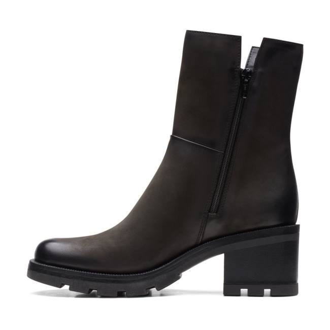 Botines Clarks Odollo Zip Mujer Negros | CLK837VAE