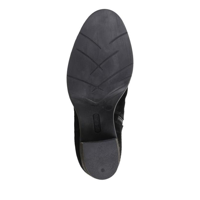 Botines Clarks Park Rise Mujer Negros | CLK245ZFC