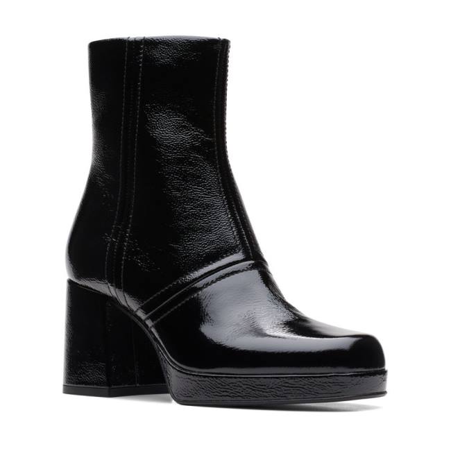 Botines Clarks Pique Zip Mujer Negros | CLK729MTP