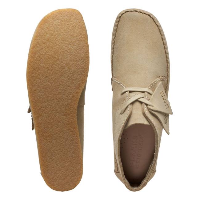 Botines Clarks Weaver Hombre Beige | CLK738BME