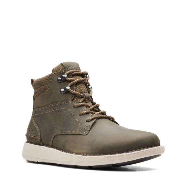 Originals Botas Clarks Larvik Mid Hombre Verde Oliva | CLK391UDN