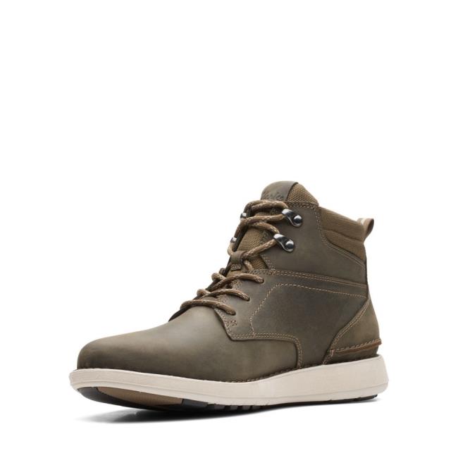 Originals Botas Clarks Larvik Mid Hombre Verde Oliva | CLK391UDN