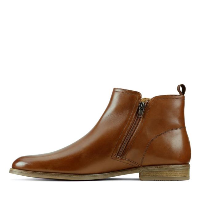 Originals Botas Clarks Stanford Zip Hombre Marrom | CLK051FOJ