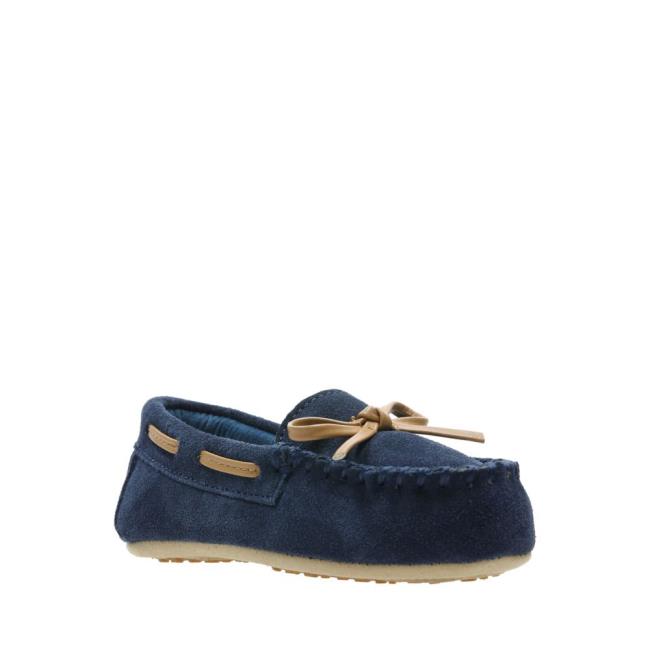 Pantuflas Clarks Crackling Flo Niña Azul Marino | CLK032ODA