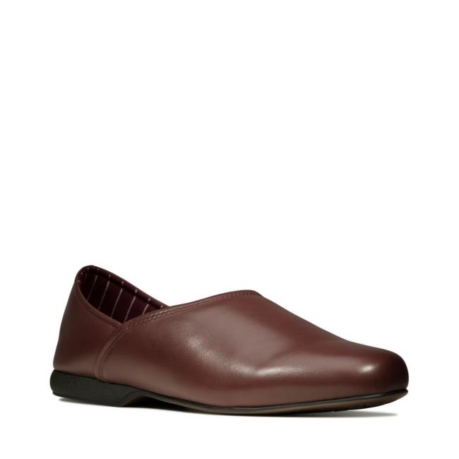 Pantuflas Clarks Harston Elite Hombre Vino | CLK612PIV