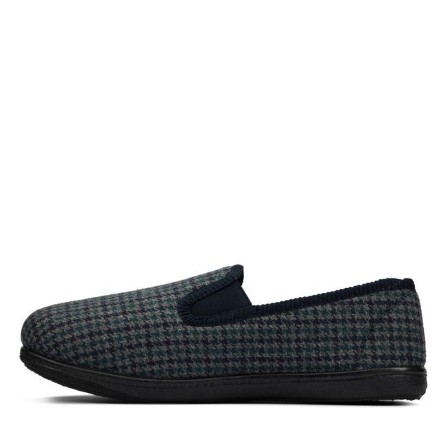 Pantuflas Clarks King Twin Hombre Azules | CLK536UDC