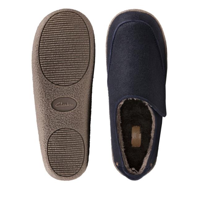 Pantuflas Clarks Relaxed Charm Hombre Azul Marino | CLK274QIR