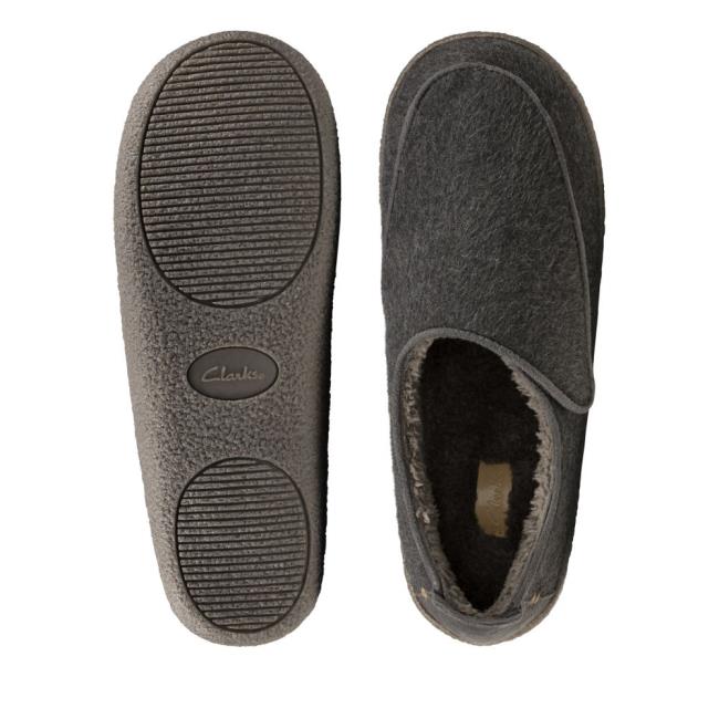 Pantuflas Clarks Relaxed Charm Hombre Grises | CLK341DOW