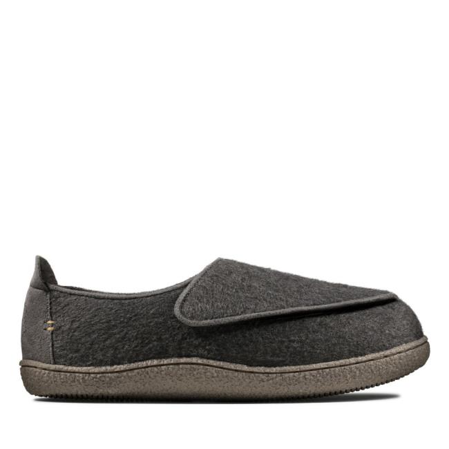 Pantuflas Clarks Relaxed Charm Hombre Grises | CLK341DOW