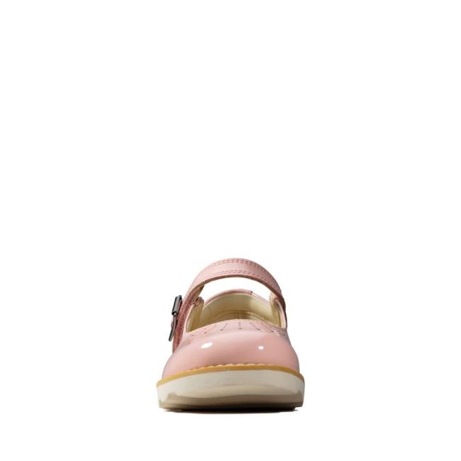 Zapatos Escolares Clarks Crown Jump Kid Niña Rosas | CLK635DPM