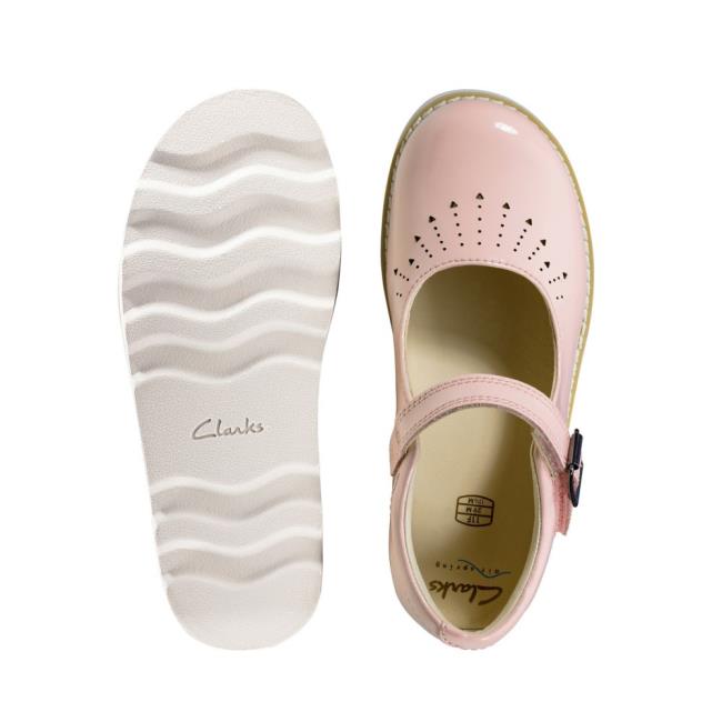 Zapatos Escolares Clarks Crown Jump Kid Niña Rosas | CLK635DPM