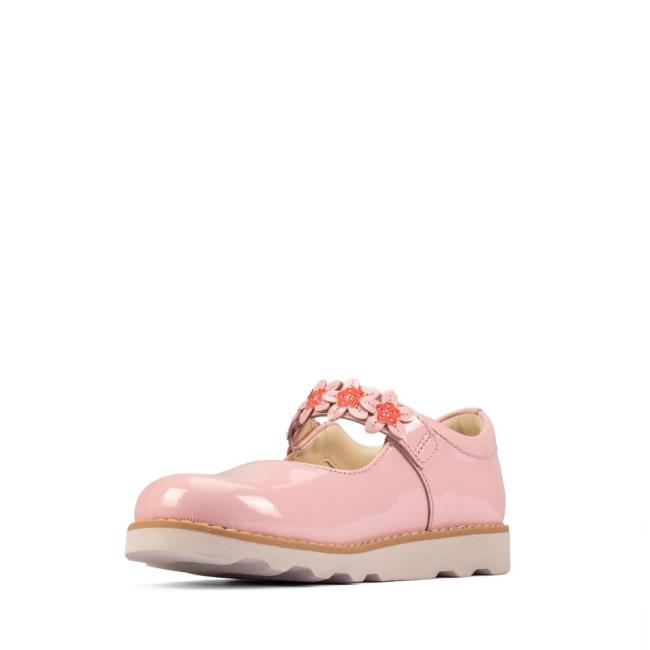 Zapatos Escolares Clarks Crown Petal Kid Niña Rosas Claro | CLK953RPH