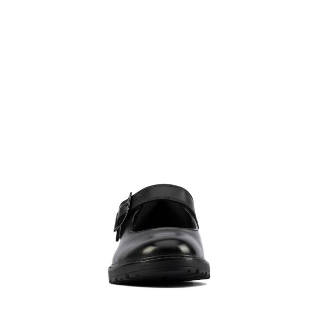 Zapatos Escolares Clarks Loxham Walk Youth Niña Negros | CLK385IVC