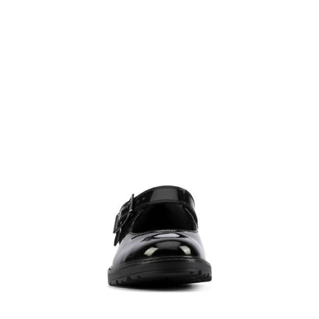 Zapatos Escolares Clarks Loxham Walk Youth Niña Negros | CLK603OPK