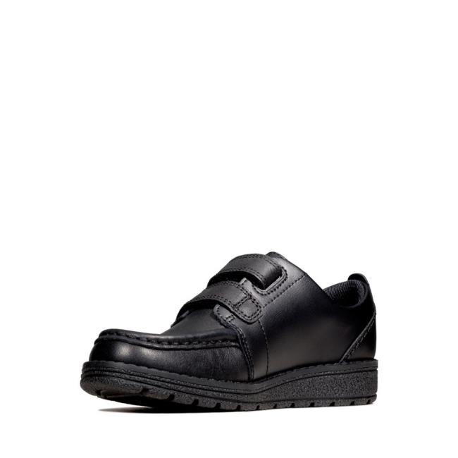 Zapatos Escolares Clarks Mendip Bright Kid Niña Negros | CLK057TVB