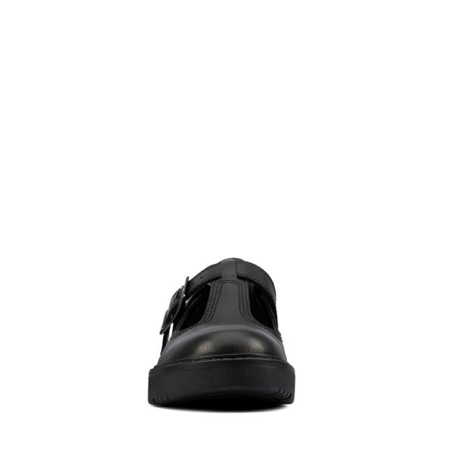 Zapatos Escolares Clarks Plain Move Kid Niña Negros | CLK820UVM