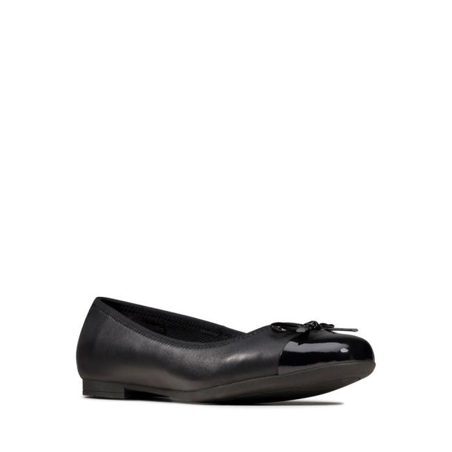 Zapatos Escolares Clarks Scala Bloom Youth Niña Negros | CLK501SBA