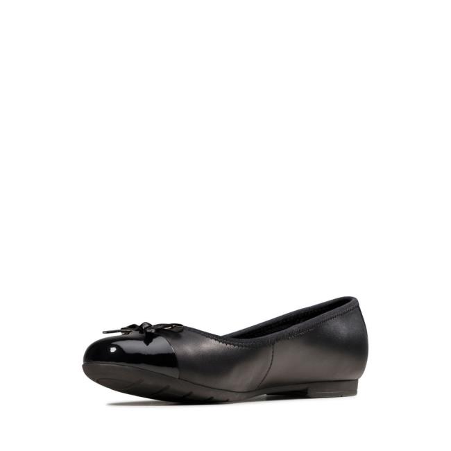 Zapatos Escolares Clarks Scala Bloom Youth Niña Negros | CLK501SBA