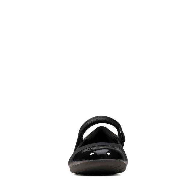 Zapatos Escolares Clarks Scala Gem Youth Niña Negros | CLK059UPM