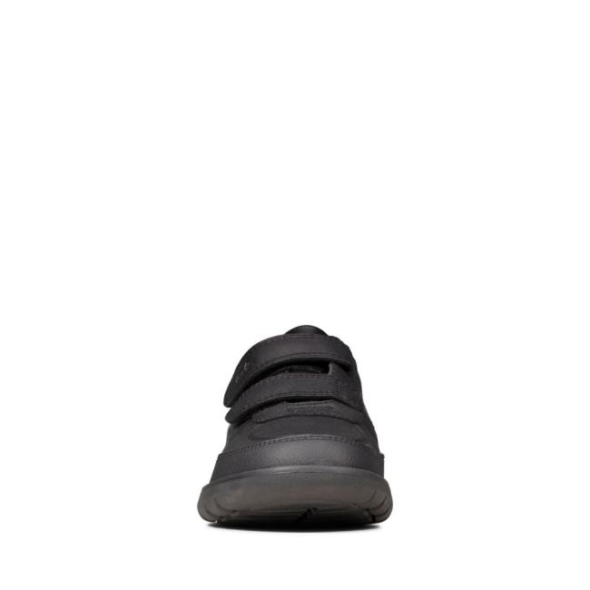 Zapatos Escolares Clarks Scape Flare Kid Niña Negros | CLK458XZW