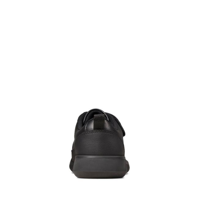 Zapatos Escolares Clarks Scape Flare Kid Niña Negros | CLK458XZW