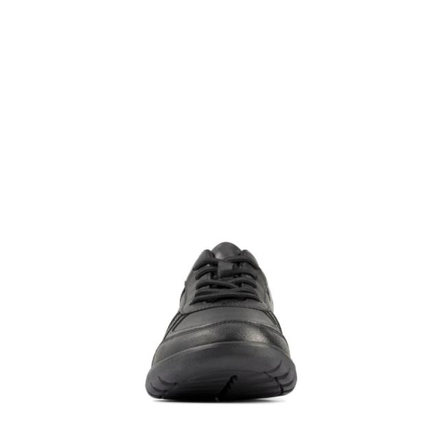 Zapatos Escolares Clarks Scape Pista Youth Niña Negros | CLK294UES