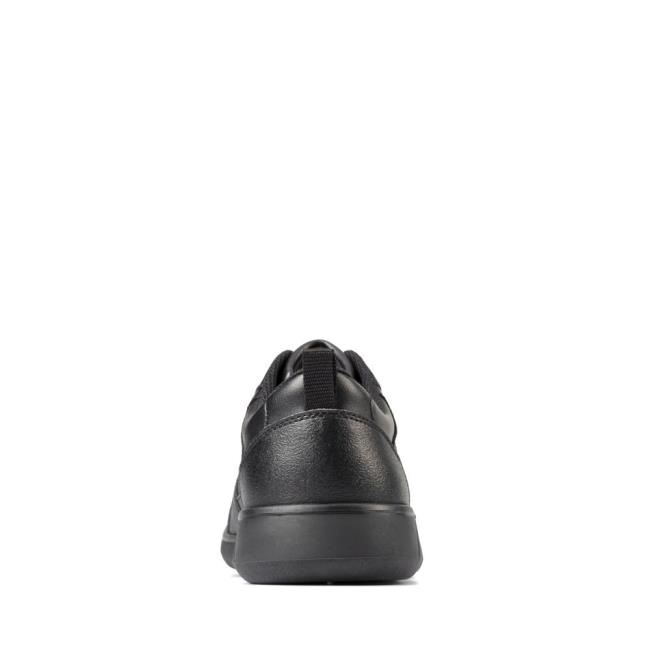 Zapatos Escolares Clarks Scape Pista Youth Niña Negros | CLK294UES