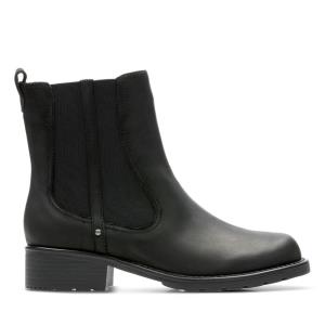 Botas Chelsea Clarks Orinoco Club Mujer Negros | CLK139BYP