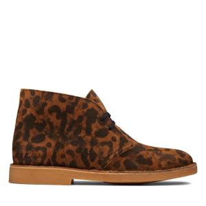 Botas De Desierto Clarks Desert Boot 2 Mujer Leopardo | CLK689BYT