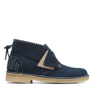 Botas De Desierto Clarks Desert Boot Classic Mujer Azul Marino | CLK079LNA