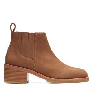 Botas de Tacon Clarks Cologne Top Mujer Marrom Claro | CLK496NRI