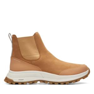 Botines Clarks ATL Trek Up Impermeables Mujer Marrom Claro | CLK952NFC