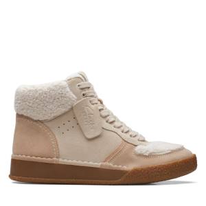 Botines Clarks Craft Cup Mid Mujer Beige | CLK978QAM