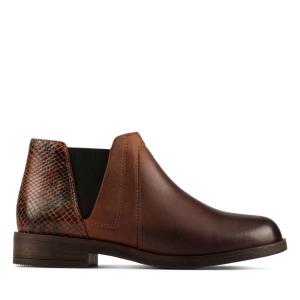 Botines Clarks Demi 2 Beat Mujer Marrom Oscuro | CLK609JWX