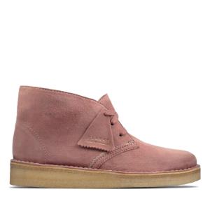 Botines Clarks Desert Coal Mujer Rosas | CLK274CRG