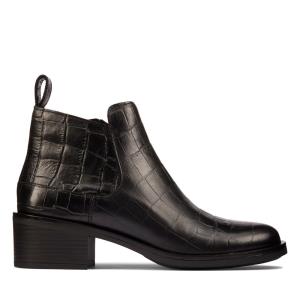 Botines Clarks Memi Zip Mujer Negros | CLK625UWE