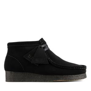 Botines Clarks Wallabee Boot Mujer Negros | CLK937BNP