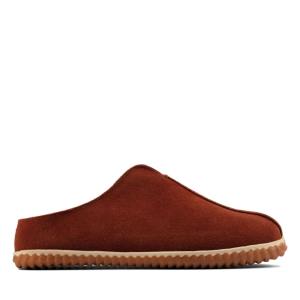 Pantuflas Clarks Home Estilo Hombre Marrom Oscuro | CLK809TQB