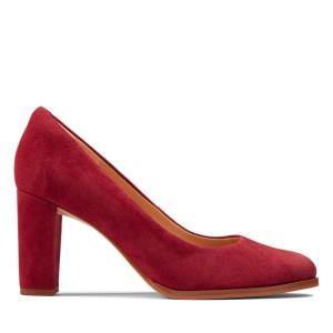 Zapatos De Tacon Clarks Kaylin Cara 2 Mujer Rojos | CLK281VZX