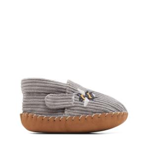 Zapatos Escolares Clarks Atlas LRG Niña Grises | CLK240QXN