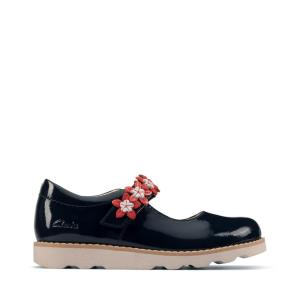 Zapatos Escolares Clarks Crown Petal Kid Niña Azul Marino | CLK730DVH