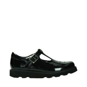 Zapatos Escolares Clarks Crown Wish Kid Niña Negros | CLK689YBS