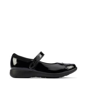 Zapatos Escolares Clarks Etch Beam Kid Niña Negros | CLK957EQM