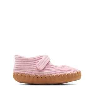 Zapatos Escolares Clarks Halo Large Niña Rosas | CLK054SNJ